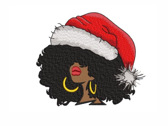 Christmas Afro Woman Embroidery Review