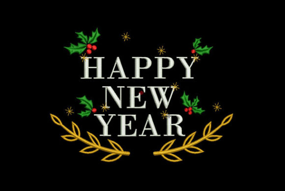 Cute Happy New Year Embroidery Review