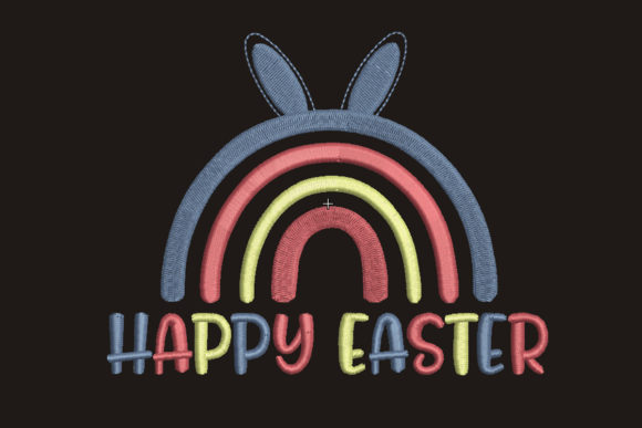 Happy Easter Rainbow Embroidery Review