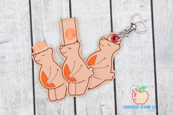 Lazy Bear ITH Keyfob Review for Seasonal Embroidery