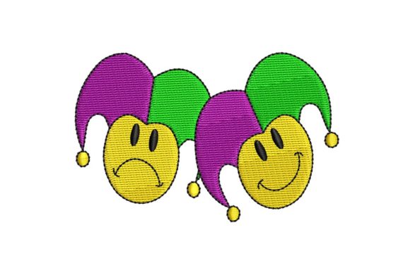 Mardi Gras Jester Smiling Faces Embroidery Review