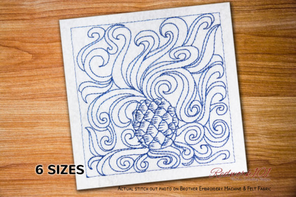 Pineapple Fruit Lineart Embroidery Review
