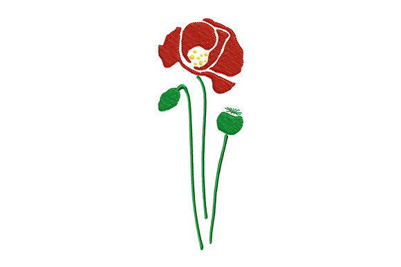 Poppy Flower Embroidery Design Review