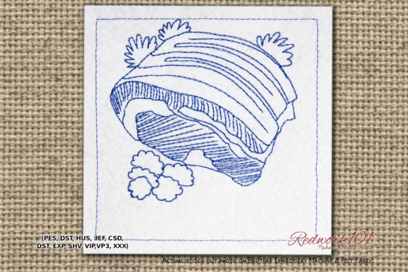 Pork Chop Lineart Embroidery Review