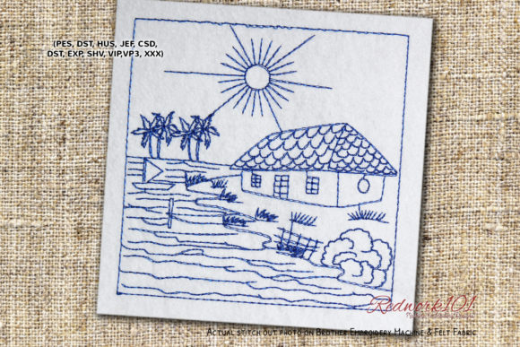 River with House Embroidery Review