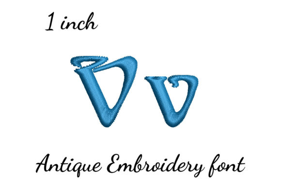 V Font Antique Embroidery Review
