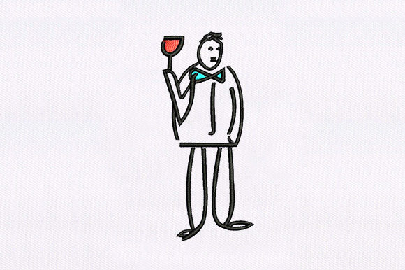 Waiter Drawing Art Embroidery Review